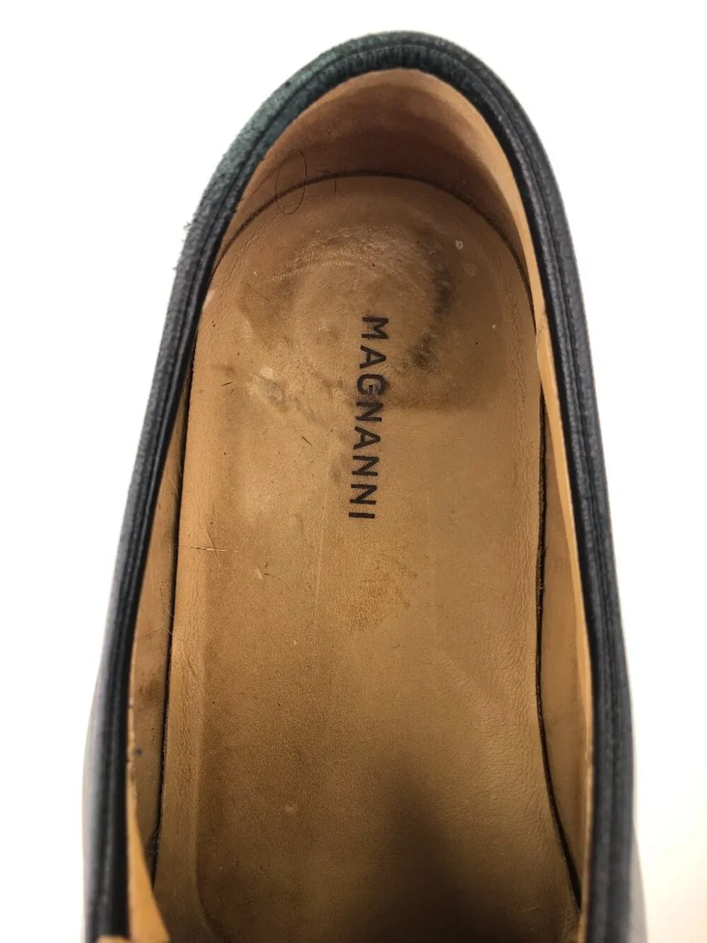 Magnanni Federico Black Leather Dress Oxford Shoes 9.5 D